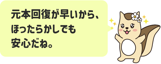 元本回復が早いから、ほったらかしでも安心だね。